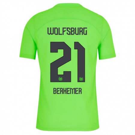 Kandiny Bambino Maglia Melvin Berkemer #21 Verde Kit Gara Home 2023/24 Maglietta