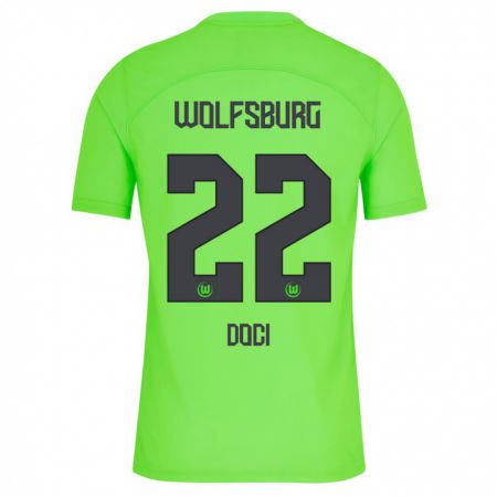 Kandiny Bambino Maglia Adrian Doci #22 Verde Kit Gara Home 2023/24 Maglietta