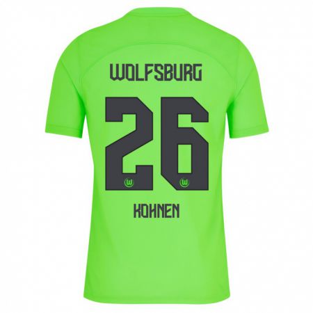 Kandiny Bambino Maglia Ben Kohnen #26 Verde Kit Gara Home 2023/24 Maglietta