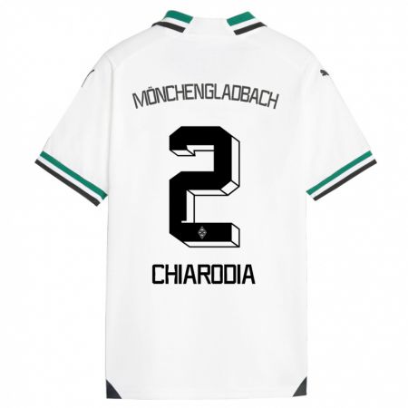 Kandiny Bambino Maglia Fabio Chiarodia #2 Bianco Verde Kit Gara Home 2023/24 Maglietta