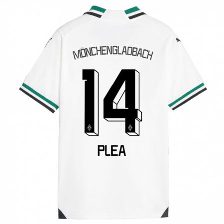 Kandiny Bambino Maglia Alassane Plea #14 Bianco Verde Kit Gara Home 2023/24 Maglietta