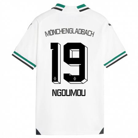 Kandiny Kinder Nathan Ngoumou #19 Weiß Grün Heimtrikot Trikot 2023/24 T-Shirt Österreich