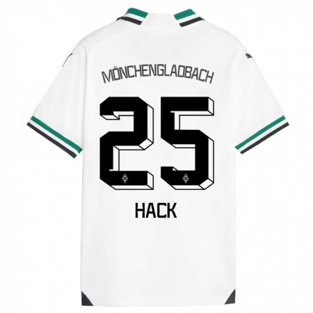 Kandiny Kinderen Robin Hack #25 Wit Groen Thuisshirt Thuistenue 2023/24 T-Shirt België