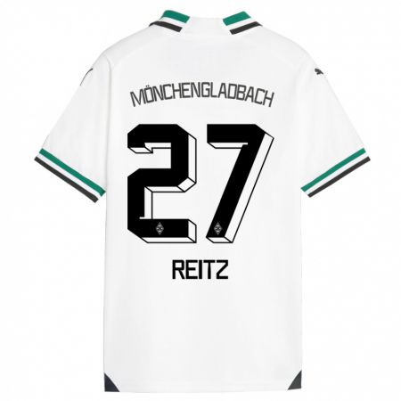 Kandiny Bambino Maglia Rocco Reitz #27 Bianco Verde Kit Gara Home 2023/24 Maglietta