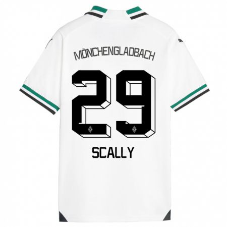 Kandiny Kinderen Joe Scally #29 Wit Groen Thuisshirt Thuistenue 2023/24 T-Shirt België