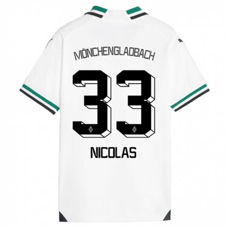 Kandiny Bambino Maglia Moritz Nicolas #33 Bianco Verde Kit Gara Home 2023/24 Maglietta