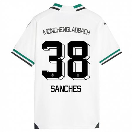 Kandiny Kinderen Yvandro Borges Sanches #38 Wit Groen Thuisshirt Thuistenue 2023/24 T-Shirt België