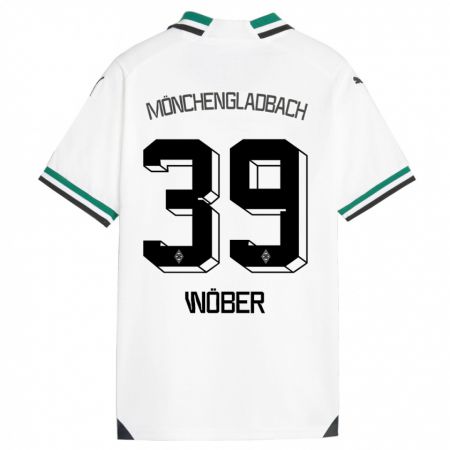 Kandiny Bambino Maglia Maximilian Wöber #39 Bianco Verde Kit Gara Home 2023/24 Maglietta