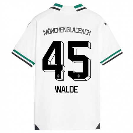 Kandiny Bambino Maglia Simon Walde #45 Bianco Verde Kit Gara Home 2023/24 Maglietta