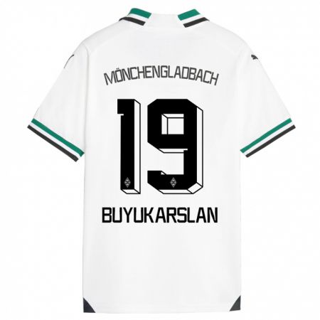 Kandiny Kinderen Oguzcan Büyükarslan #19 Wit Groen Thuisshirt Thuistenue 2023/24 T-Shirt België