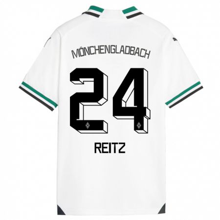 Kandiny Bambino Maglia Tony Reitz #24 Bianco Verde Kit Gara Home 2023/24 Maglietta