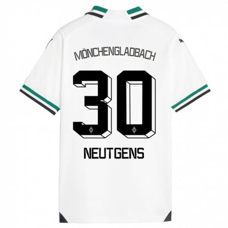 Kandiny Kinderen Maximilian Neutgens #30 Wit Groen Thuisshirt Thuistenue 2023/24 T-Shirt België