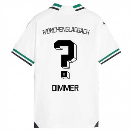 Kandiny Bambino Maglia Florian Dimmer #0 Bianco Verde Kit Gara Home 2023/24 Maglietta