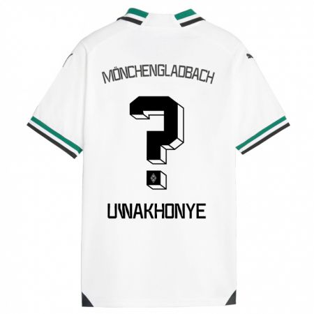 Kandiny Bambino Maglia Joshua Uwakhonye #0 Bianco Verde Kit Gara Home 2023/24 Maglietta