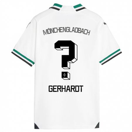 Kandiny Bambino Maglia Konstantin Gerhardt #0 Bianco Verde Kit Gara Home 2023/24 Maglietta