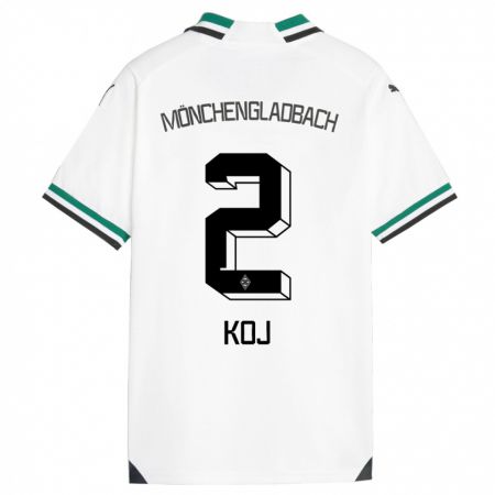 Kandiny Kinderen Julia Koj #2 Wit Groen Thuisshirt Thuistenue 2023/24 T-Shirt België