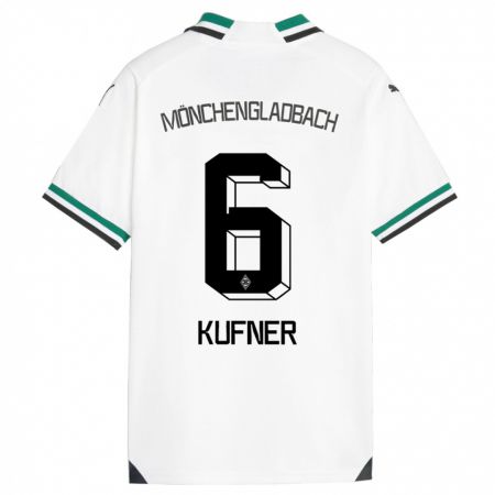 Kandiny Kinderen Anne-Catherine Kufner #6 Wit Groen Thuisshirt Thuistenue 2023/24 T-Shirt België