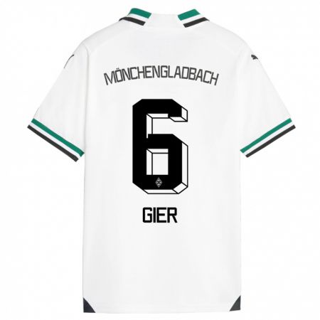 Kandiny Bambino Maglia Madeline Gier #6 Bianco Verde Kit Gara Home 2023/24 Maglietta