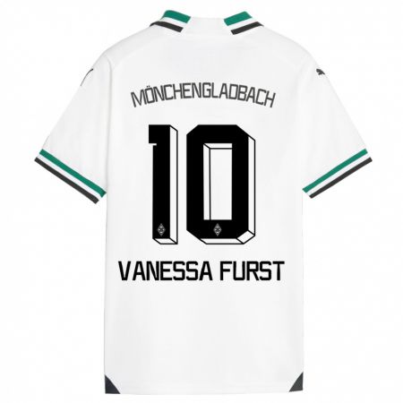 Kandiny Bambino Maglia Vanessa Fürst #10 Bianco Verde Kit Gara Home 2023/24 Maglietta