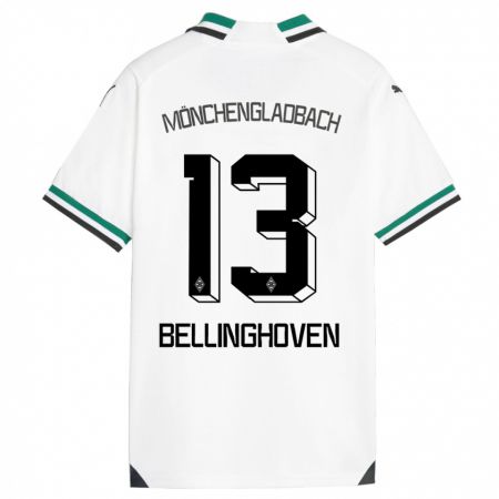 Kandiny Kinderen Christina Bellinghoven #13 Wit Groen Thuisshirt Thuistenue 2023/24 T-Shirt België