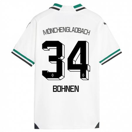 Kandiny Bambino Maglia Bohnen #34 Bianco Verde Kit Gara Home 2023/24 Maglietta