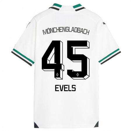 Kandiny Bambino Maglia Emily Evels #45 Bianco Verde Kit Gara Home 2023/24 Maglietta