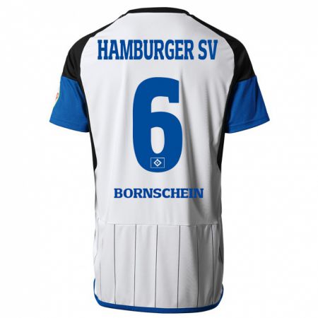 Kandiny Bambino Maglia Lukas Bornschein #6 Bianco Kit Gara Home 2023/24 Maglietta