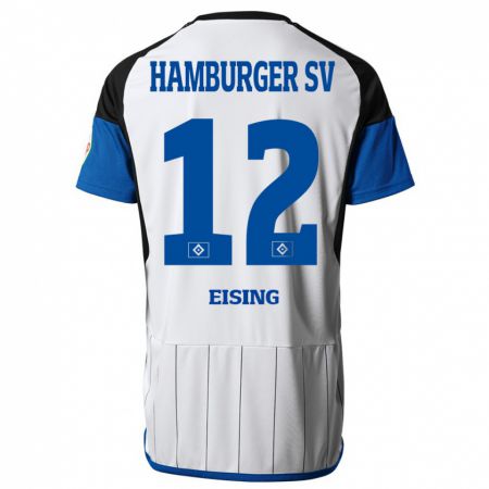 Kandiny Kinderen Luis Eising #12 Wit Thuisshirt Thuistenue 2023/24 T-Shirt België