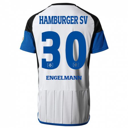 Kandiny Kinder Timon Engelmann #30 Weiß Heimtrikot Trikot 2023/24 T-Shirt Österreich