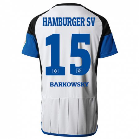 Kandiny Kinder Finn Barkowsky #15 Weiß Heimtrikot Trikot 2023/24 T-Shirt Österreich