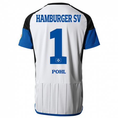 Kandiny Bambino Maglia Christina Pohl #1 Bianco Kit Gara Home 2023/24 Maglietta