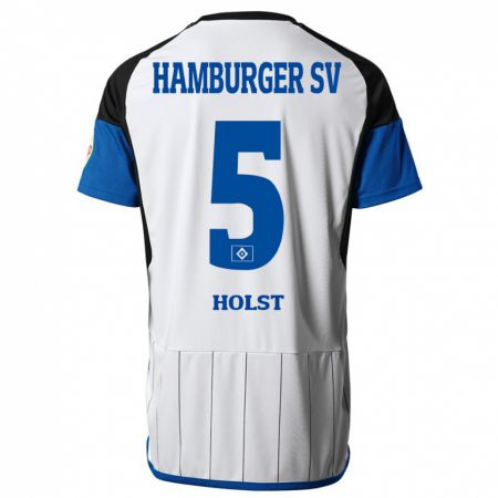 Kandiny Bambino Maglia Evelyn Holst #5 Bianco Kit Gara Home 2023/24 Maglietta