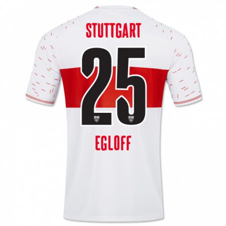 Kandiny Niño Camiseta Lilian Egloff #25 Blanco 1ª Equipación 2023/24 La Camisa