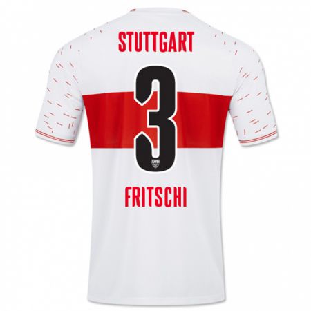 Kandiny Niño Camiseta Paulo Fritschi #3 Blanco 1ª Equipación 2023/24 La Camisa