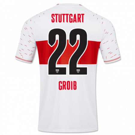 Kandiny Bambino Maglia Alexander Groiß #22 Bianco Kit Gara Home 2023/24 Maglietta