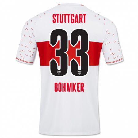 Kandiny Niño Camiseta Finn Böhmker #33 Blanco 1ª Equipación 2023/24 La Camisa