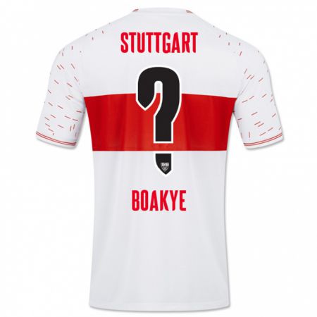 Kandiny Niño Camiseta Benjamin Boakye #0 Blanco 1ª Equipación 2023/24 La Camisa