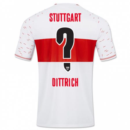 Kandiny Bambino Maglia Robin Dittrich #0 Bianco Kit Gara Home 2023/24 Maglietta