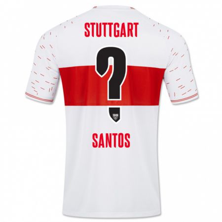 Kandiny Bambino Maglia Tom Santos #0 Bianco Kit Gara Home 2023/24 Maglietta