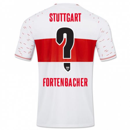 Kandiny Bambino Maglia Jannik Fortenbacher #0 Bianco Kit Gara Home 2023/24 Maglietta