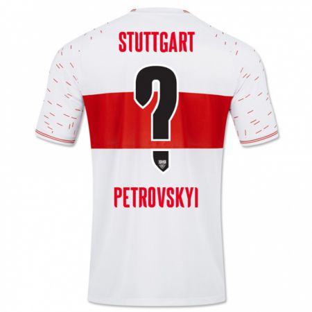 Kandiny Niño Camiseta Mykola Petrovskyi #0 Blanco 1ª Equipación 2023/24 La Camisa