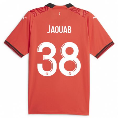 Kandiny Kinder Mohamed Jaouab #38 Rot Heimtrikot Trikot 2023/24 T-Shirt Österreich