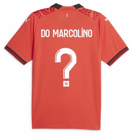 Kandiny Bambino Maglia Arsène Do Marcolino #0 Rosso Kit Gara Home 2023/24 Maglietta