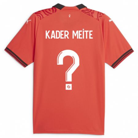 Kandiny Bambino Maglia Mohamed Kader Meïté #0 Rosso Kit Gara Home 2023/24 Maglietta