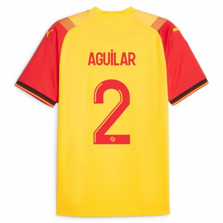 Kandiny Kinderen Ruben Aguilar #2 Geel Thuisshirt Thuistenue 2023/24 T-Shirt België