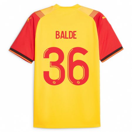 Kandiny Kinderen Ibrahima Baldé #36 Geel Thuisshirt Thuistenue 2023/24 T-Shirt België