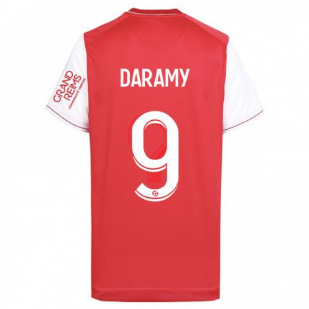 Kandiny Bambino Maglia Mohamed Daramy #9 Rosso Kit Gara Home 2023/24 Maglietta