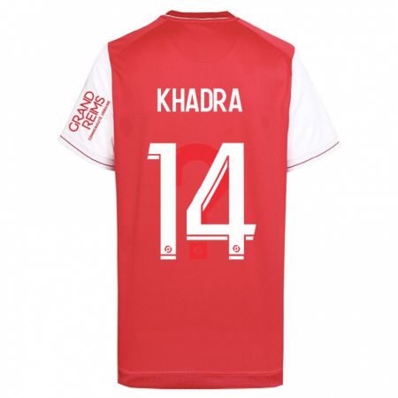 Kandiny Kinderen Reda Khadra #14 Rood Thuisshirt Thuistenue 2023/24 T-Shirt België