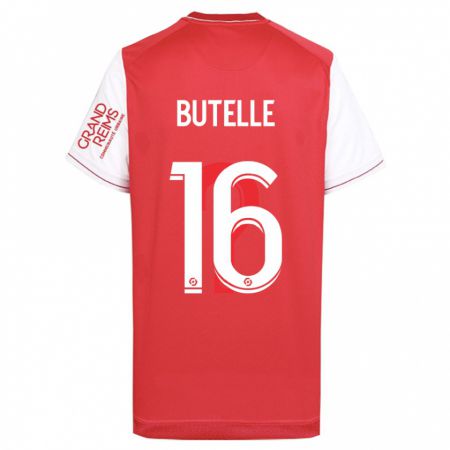 Kandiny Kinderen Ludovic Butelle #16 Rood Thuisshirt Thuistenue 2023/24 T-Shirt België