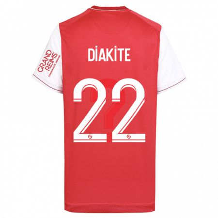 Kandiny Kinderen Oumar Diakité #22 Rood Thuisshirt Thuistenue 2023/24 T-Shirt België